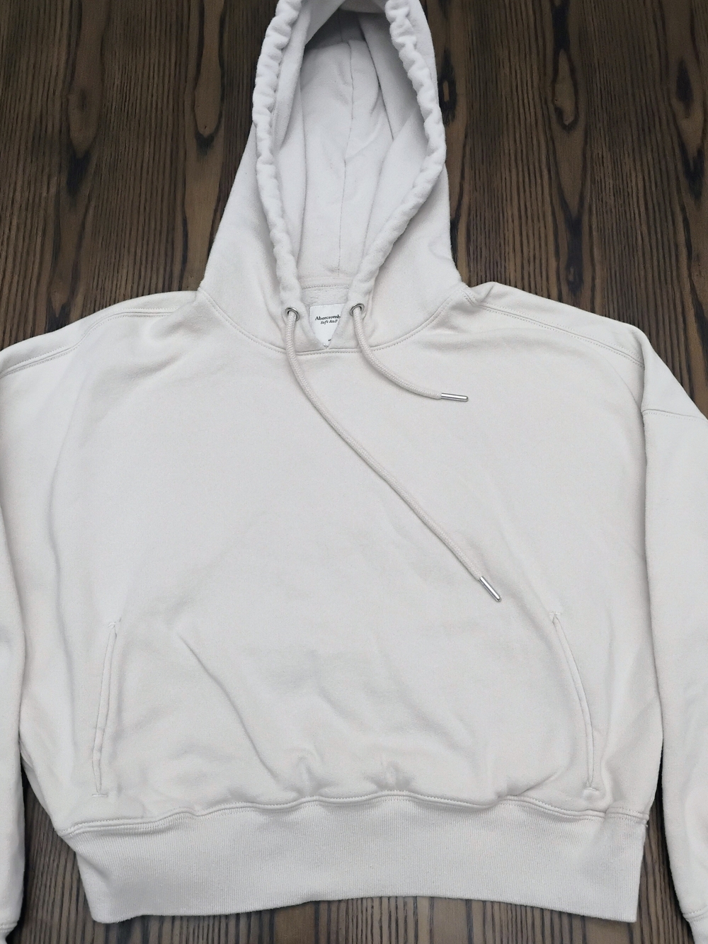 Abercrombie & Fitch Cream Crewneck Hoodie